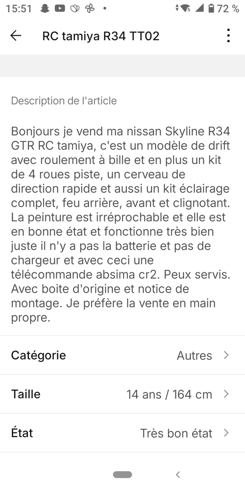 Nissan Skyline R34 GTR RC tamiya 250 Bury (60)