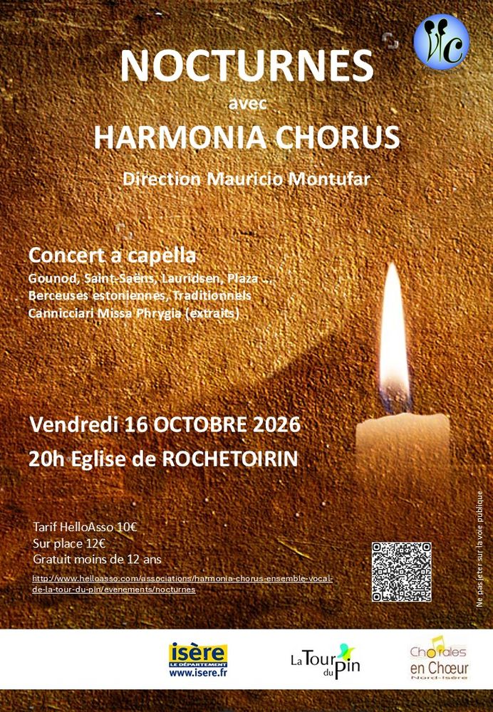 NOCTURNES AVEC HARMONIA CHORUS - Concert choral 0 Rochetoirin (38)