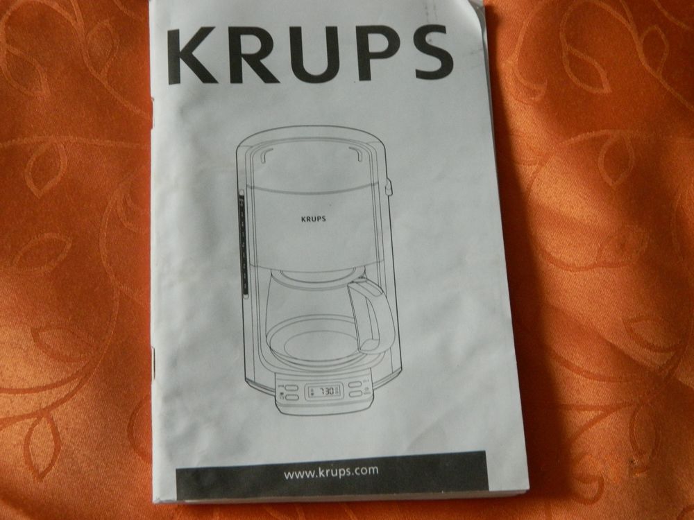 Notice mode d'emploi cafeti�re Krups 2 Villiers (86)