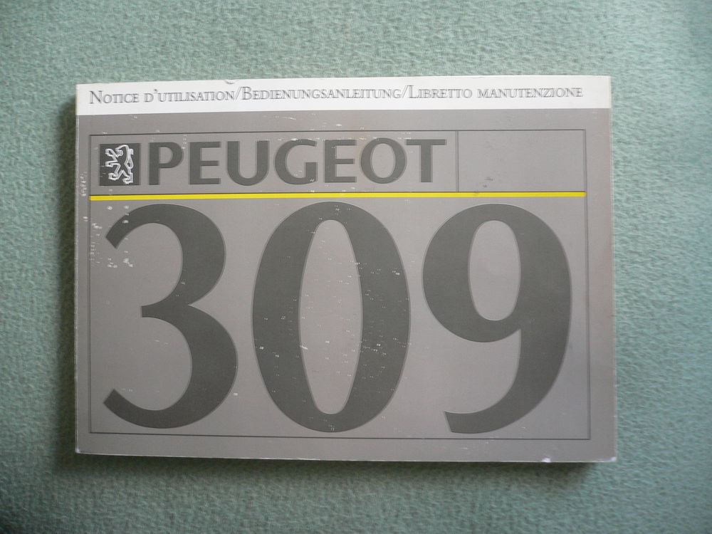 Notice Peugeot 309 12 Chalon-sur-Saône (71)