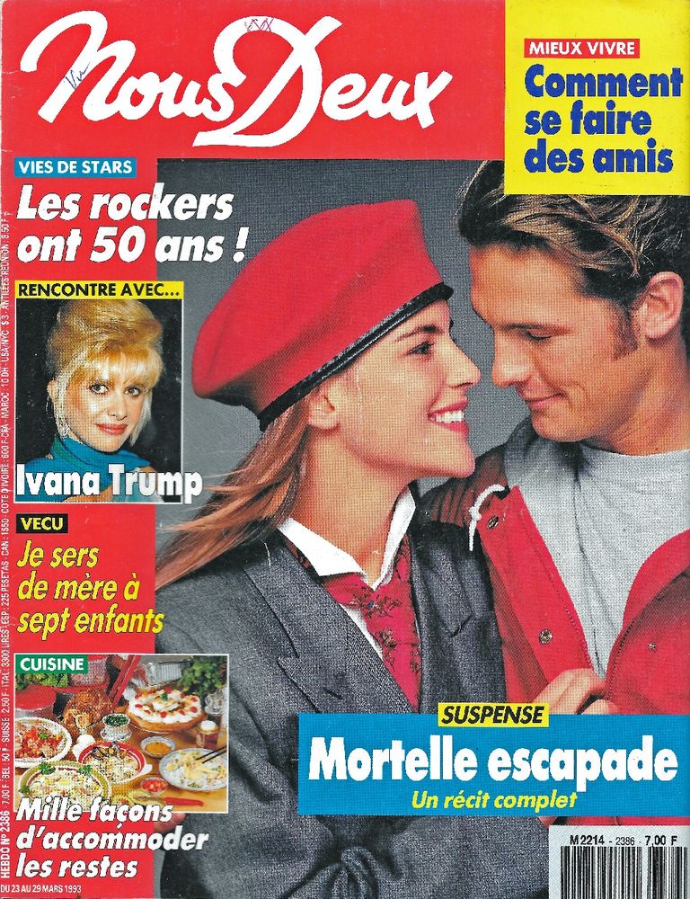 NOUS DEUX Magazine n�2386 1993  AL PACINO 2 Castelnau-sur-Gupie (47)
