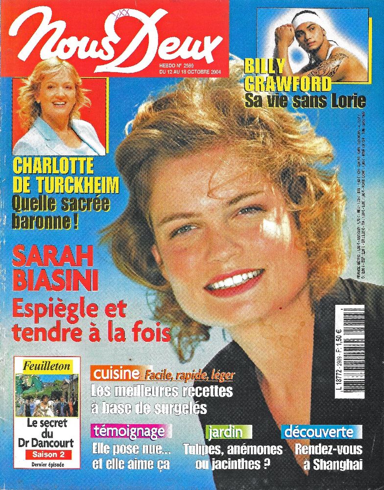 NOUS DEUX Magazine n�2989 2004  Charlotte DE TURCKHEIM 2 Castelnau-sur-Gupie (47)