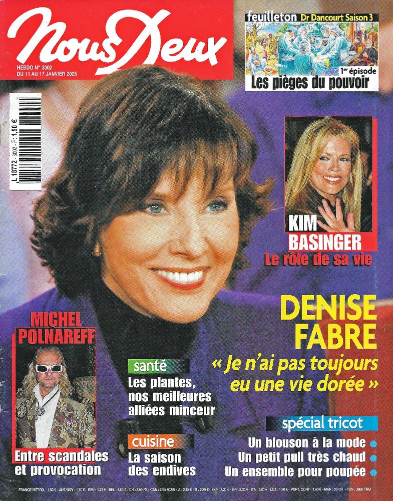NOUS DEUX Magazine n�3002 2005  Michel POLNAREFF 2 Castelnau-sur-Gupie (47)