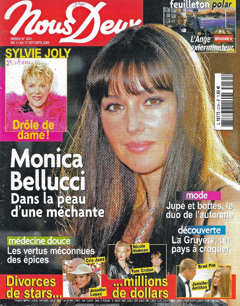 NOUS DEUX Magazine n�3041 2005  Monica BELLUCCI 2 Castelnau-sur-Gupie (47)