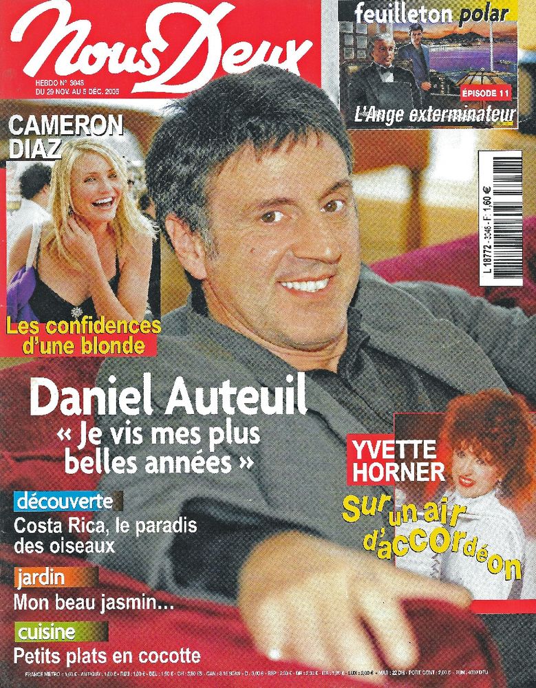 NOUS DEUX Magazine n�3048 2005  Daniel AUTEUIL 2 Castelnau-sur-Gupie (47)