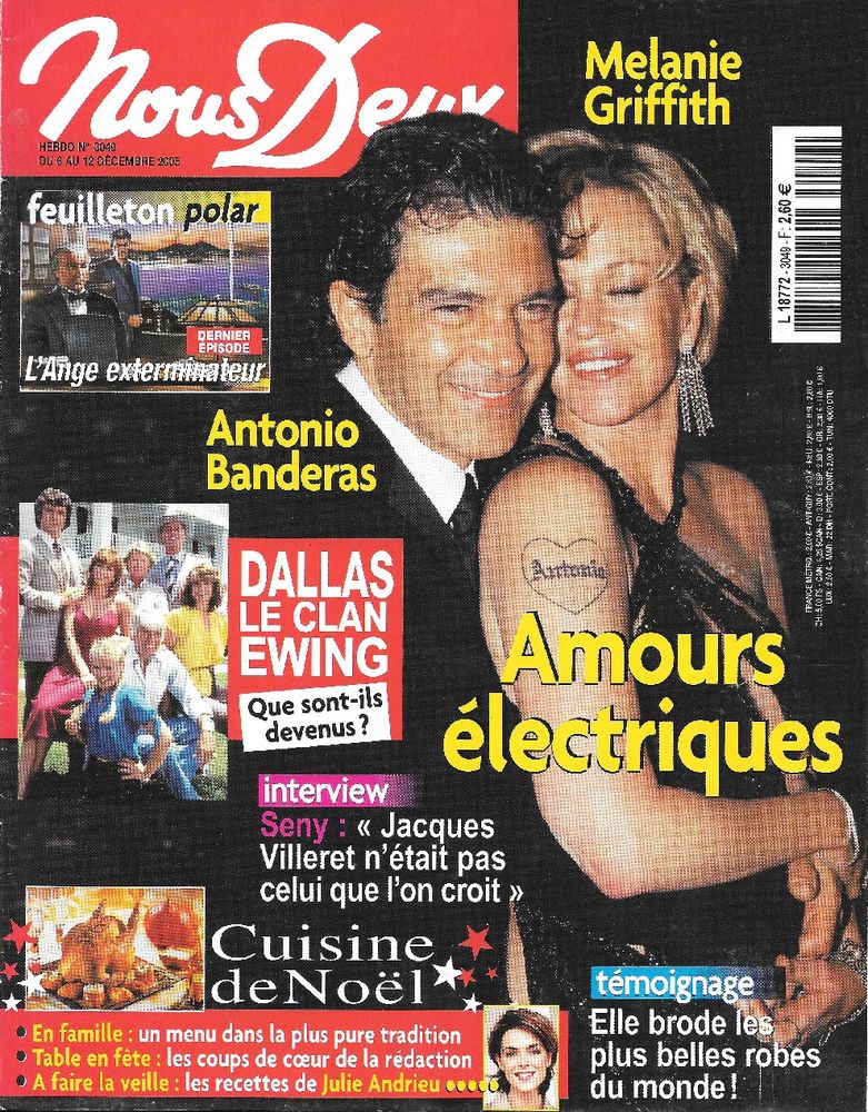 NOUS DEUX Magazine n�3049 2005  Antonio BANDERAS 2 Castelnau-sur-Gupie (47)
