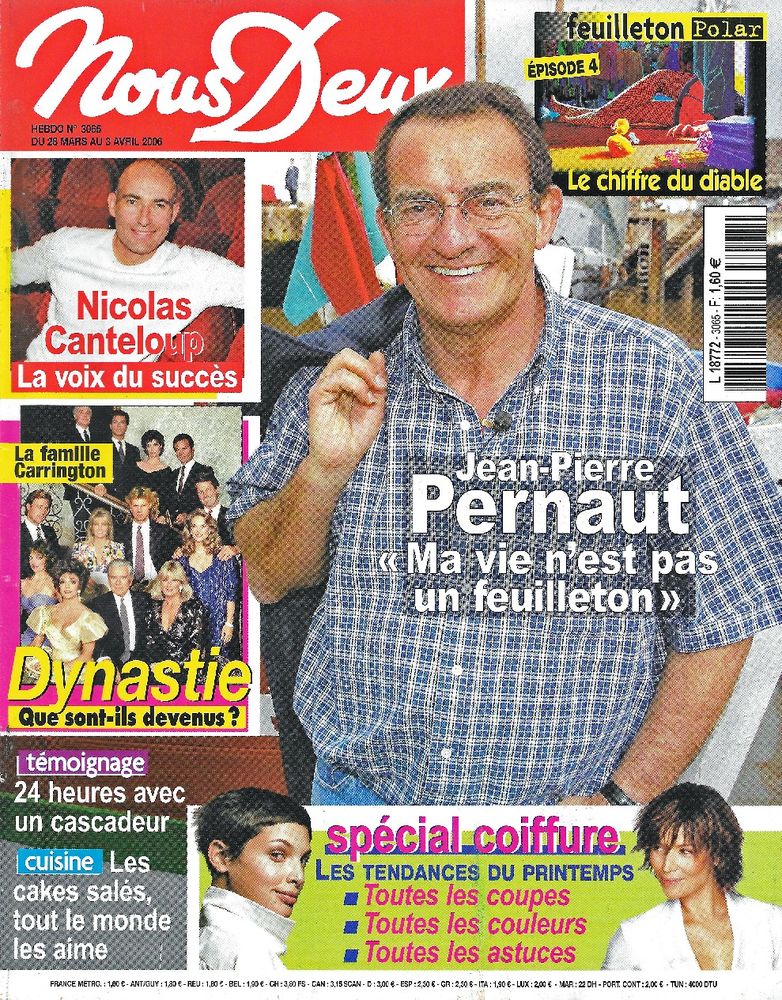 NOUS DEUX Magazine n�3065 2006  Jean-Pierre PERNAUT 2 Castelnau-sur-Gupie (47)
