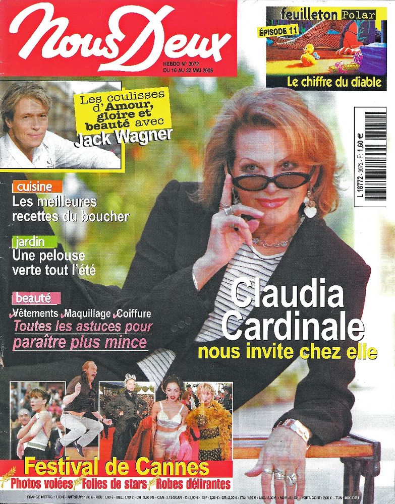NOUS DEUX Magazine n�3072 2006  Claudia CARDINALE 2 Castelnau-sur-Gupie (47)