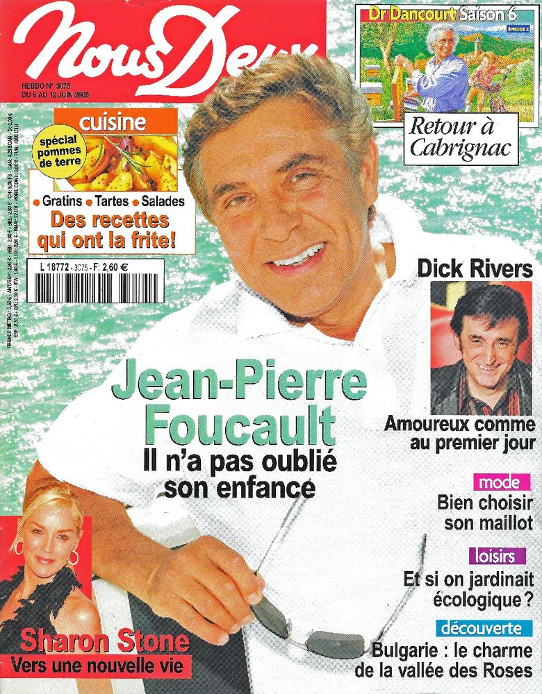 NOUS DEUX Magazine n�3075 2006  Jean-Pierre FOUCAULT 2 Castelnau-sur-Gupie (47)
