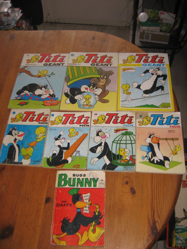 lot 10 numeros de TITI poche , g�ant + bugs bunny SAGEDITION ann�es 70 20 C�zy (89)