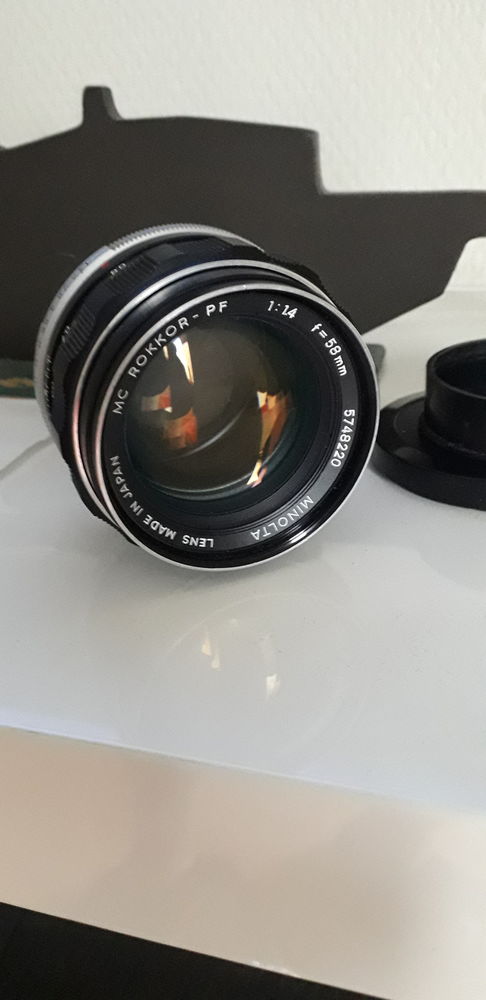 Objectif lens rokkor  1:14 f=58mm 75 Marseille 15 (13)
