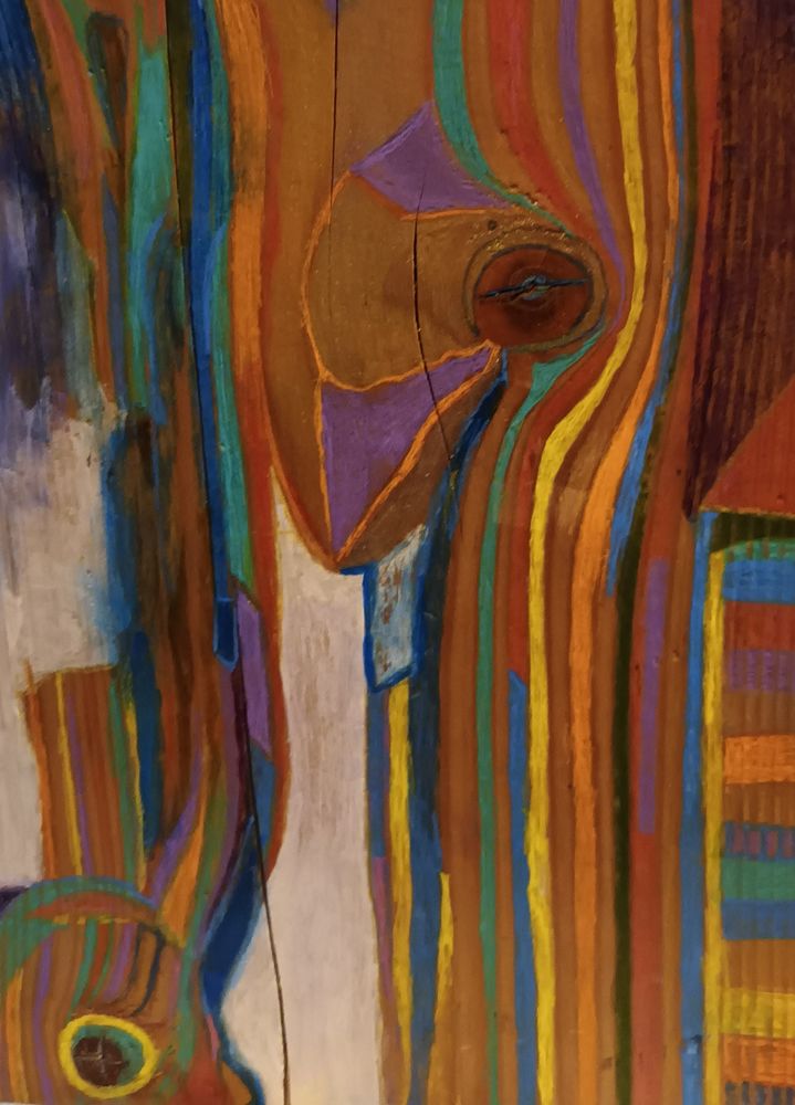 Objets decoratifs en bois peints motifs imaginaires 100 Lagord (17)