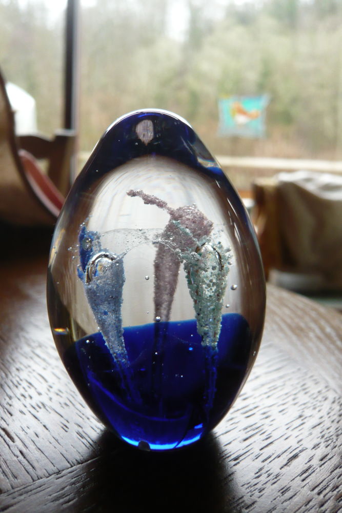 Oeuf  de verre volutes sulfur�es 15 Aydat (63)