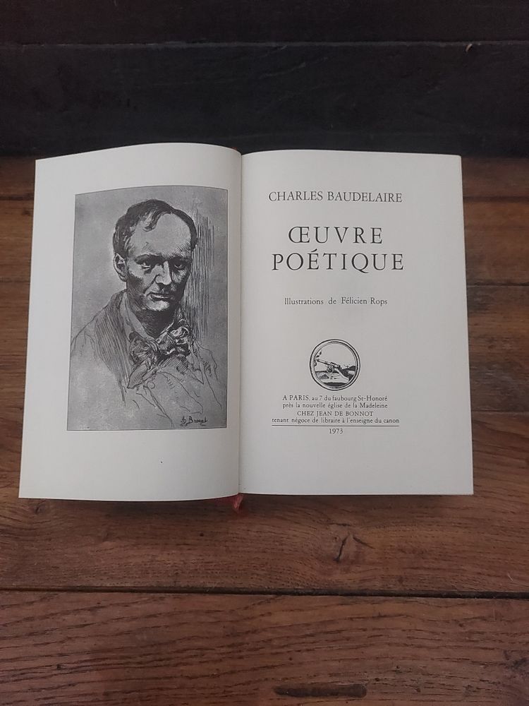 Oeuvre po�tique CHARLES BAUDELAIRE jean de bonnot 1973 39 Lisieux (14)