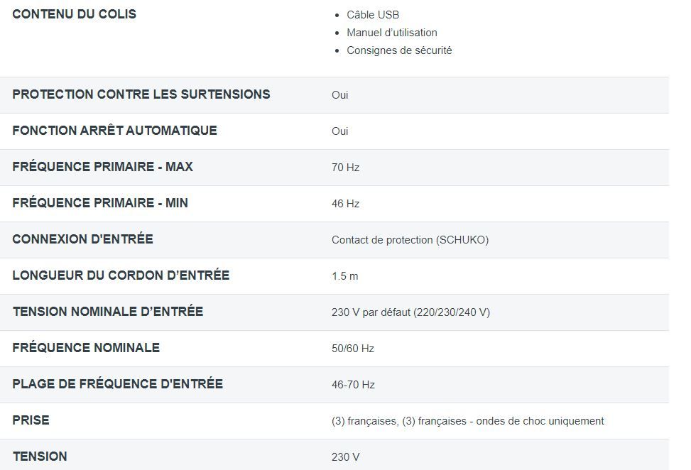 Onduleur Parafoudre, marque   EATON  , mod�le 3S 550FR 30 Saint-Quentin (02)