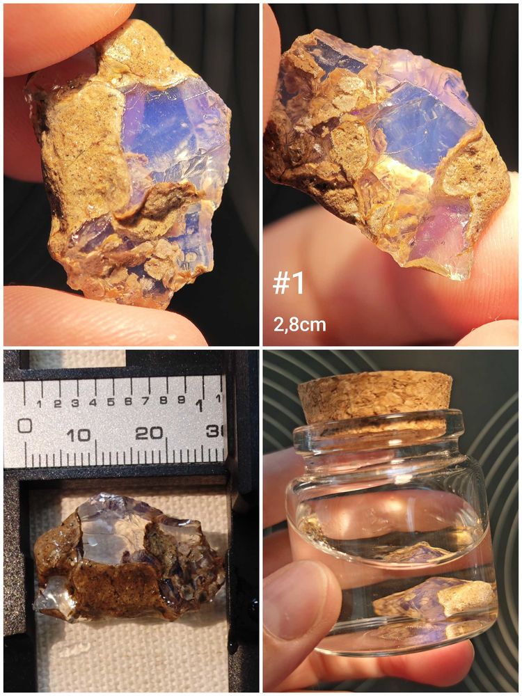 Opale Wello naturelle bleu d'��thiopie 20 Brignoles (83)