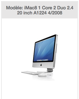 Ordinateur  iMac8 1 Core 2 Duo l'�cran s'allume plus 30 Limours (91)
