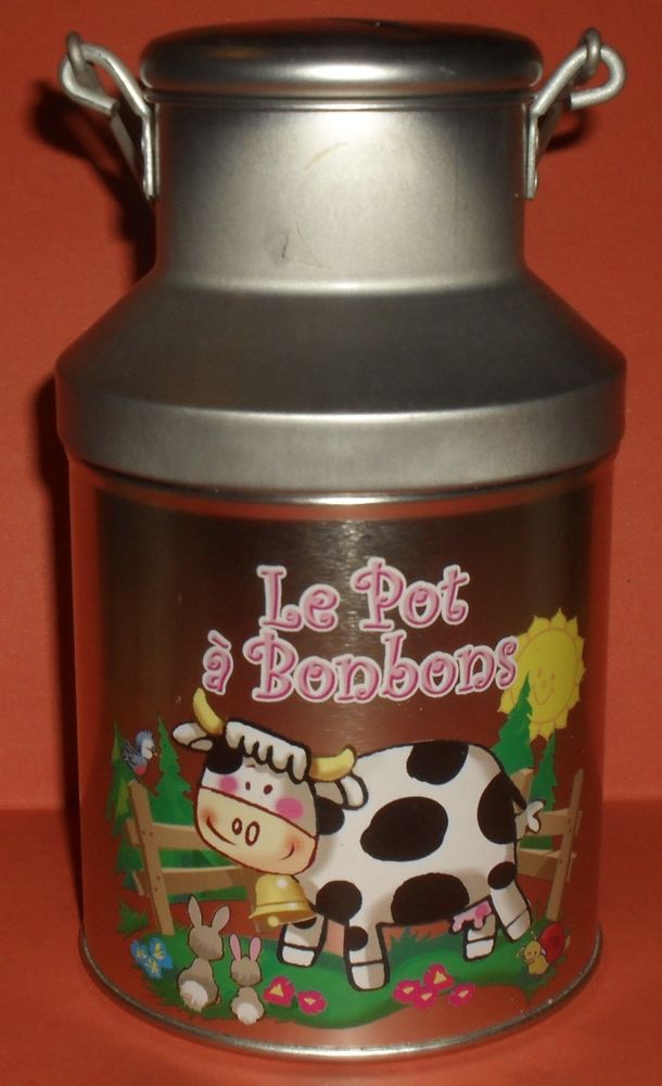 Originale Tirelire m�tallique en forme de pot � lait. 20 Montreuil (93)