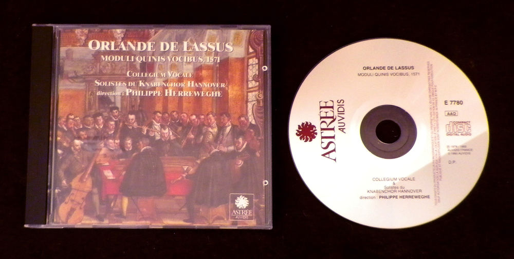 CD - Orlande de Lassus - Moduli Quinis Vocibus - 1571 3 Ribeauvill� (68)