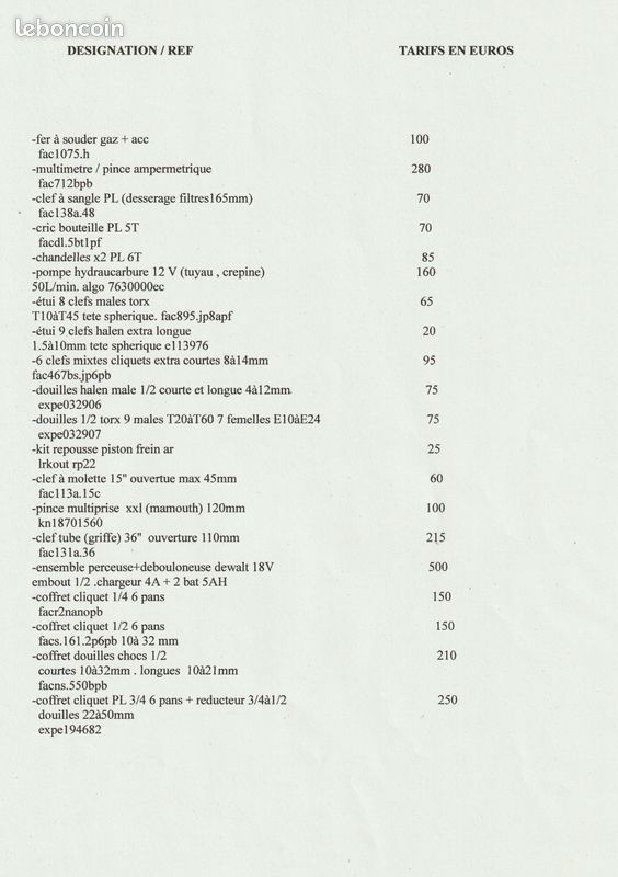 
Outillage 0 Remiremont (88)