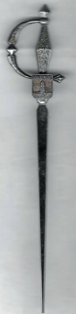 Ouvre Lettre / Coupe Papier Forme D'�p�e 10 Richwiller (68)