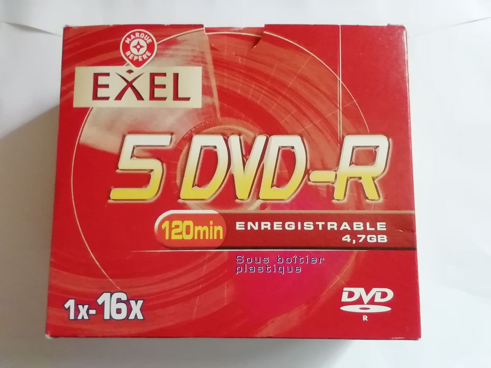 Pack de 5 DVD _R. 120mn 10 Noyelles-l�s-Vermelles (62)
