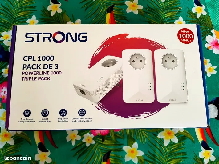 Pack de 3 Adaptateurs CPL Strong 1000 Mbps Neufs 50 Saint-C�zaire-sur-Siagne (06)