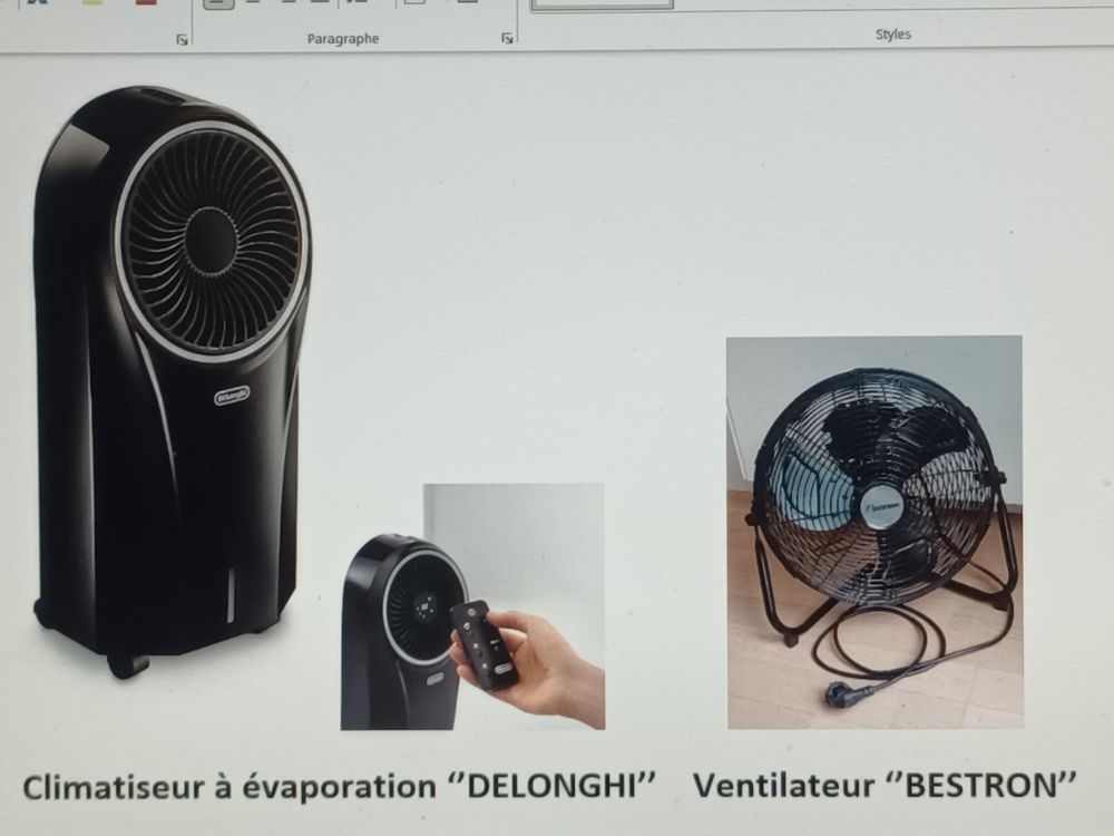 PACK CLIMATISATION (climatiseur + ventilateur).
150 Ch�tillon (92)