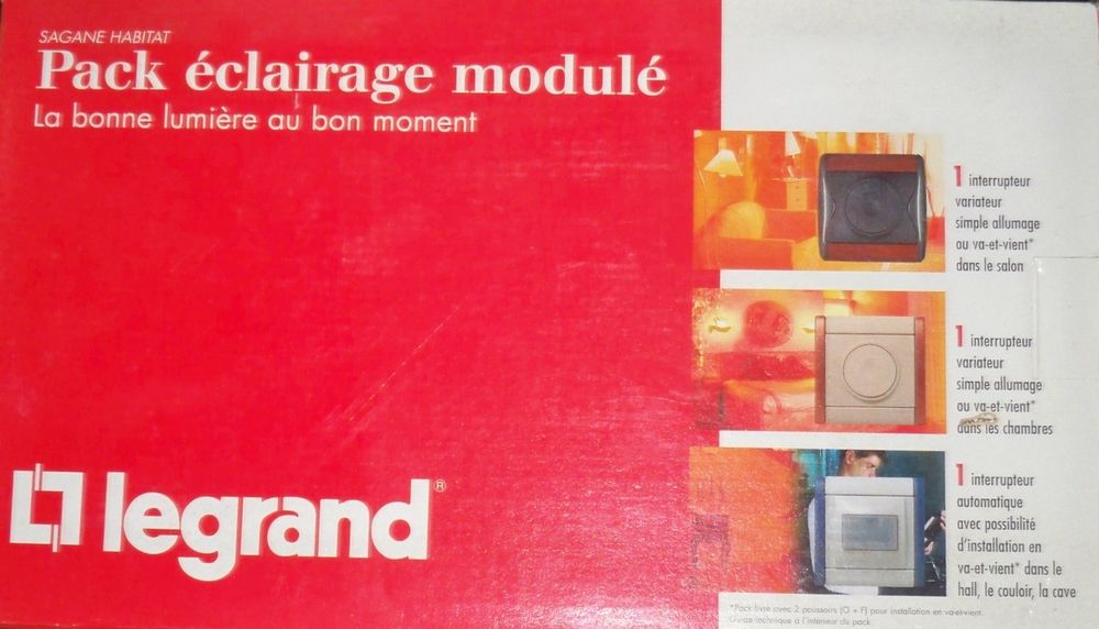 Pack Eclairage Modul� LEGRAND 100 229
M�canismes  Sagane
130 �tr�chy (91)