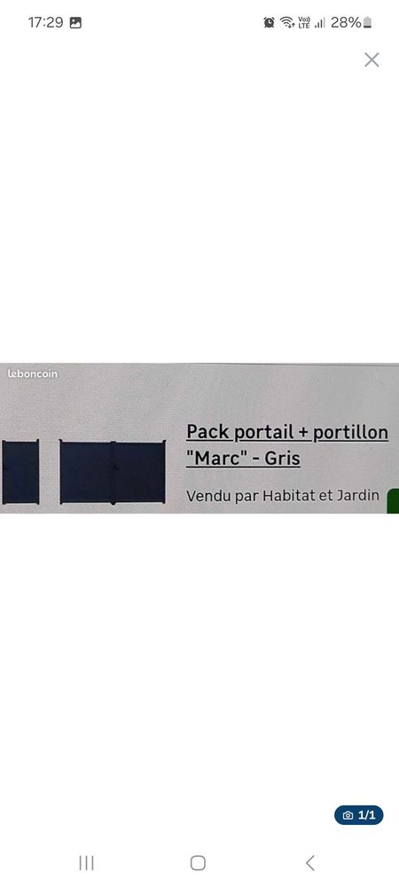kit packs portail alu et portillon 950 Sainte-Genevi�ve-des-Bois (91)