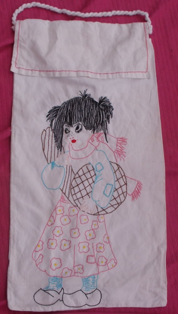 Sac � pain en coton brod� � la main Hauteur 66 cm 4 Montauban (82)