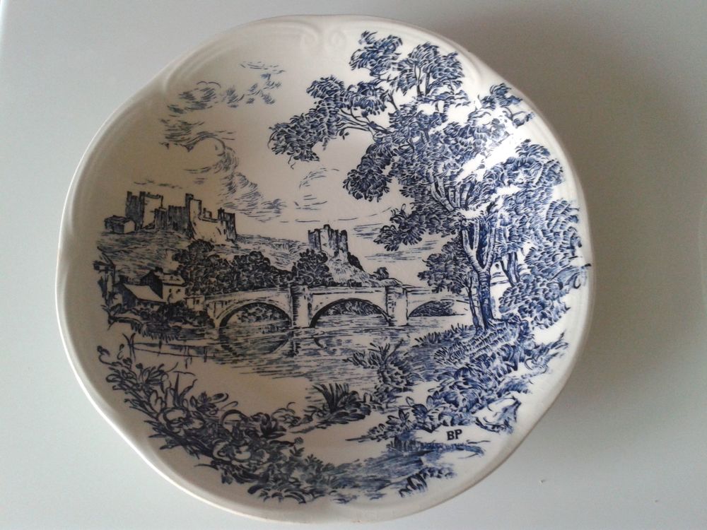 paire d'assiettes publicitaires BP en GIEN 25 Dijon (21)