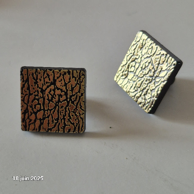 Une paire de Boutons de manchettes des ann�es 80,  neuve, en 3 Saumur (49)