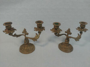 paire de candelabre 2 branches 35 Ribaute (11)