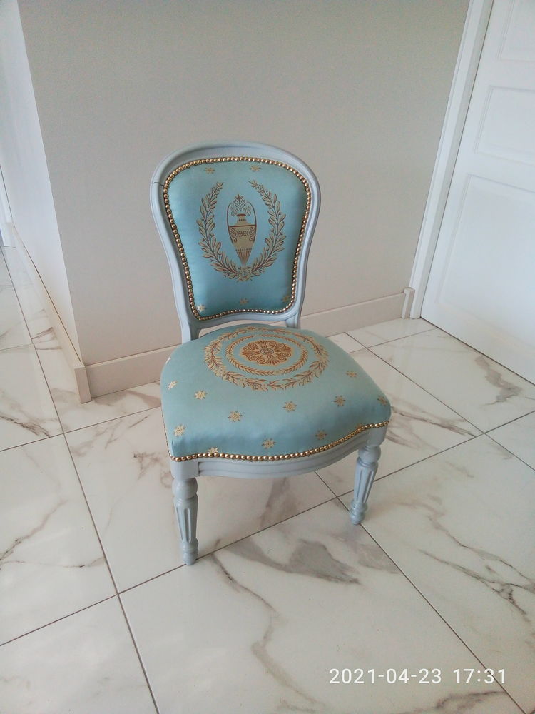 Paire de chaises Napol�on III estampill�es JEANSELME 980 Bruay-la-Buissi�re (62)