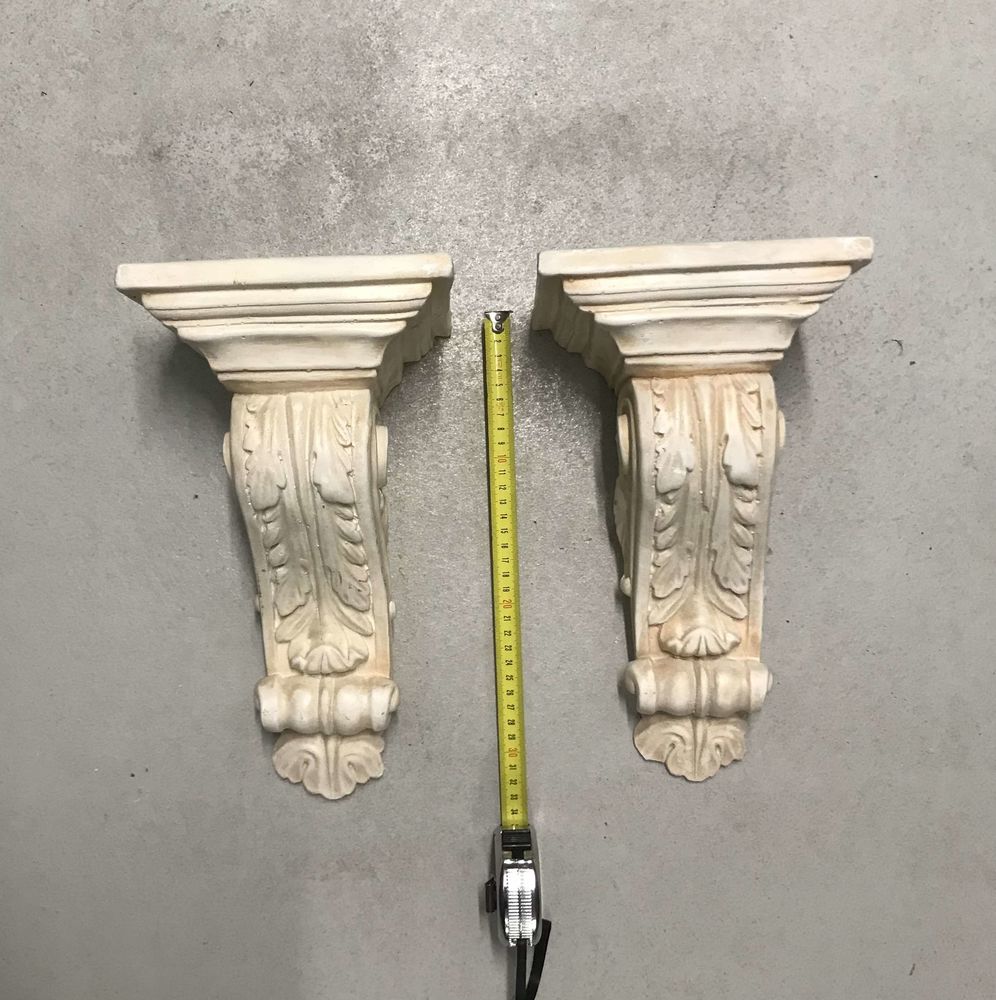 Paire de consoles murales anciennes pl�tre d�co n�oclassique 150 Obernai (67)