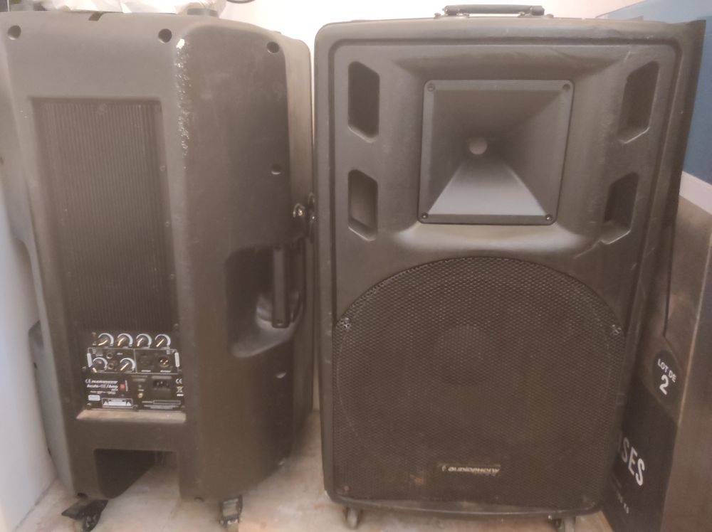 1 PAIRE D'ENCEINTES AMPLIFIEES AUDIOPHONY ACCUTE15  350W RMS 410 Narbonne (11)