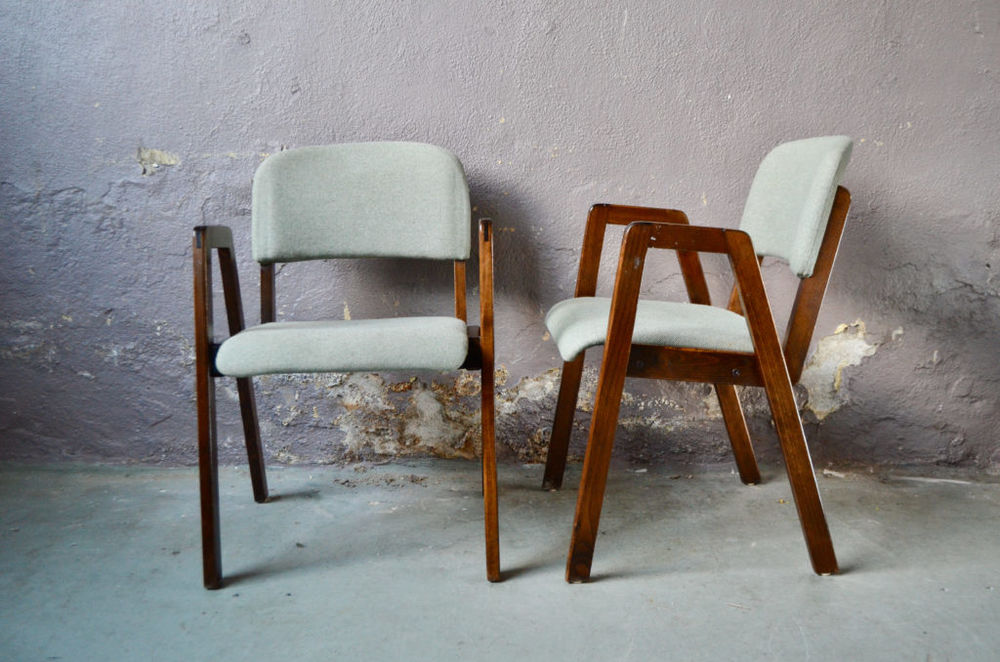 Paire de fauteuils anciens vintage scandinave retro  290 Wintzenheim (68)