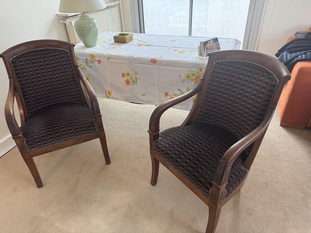 Paire de Fauteuils Anciens en Bois Sculpt� 400 Paris 15 (75)