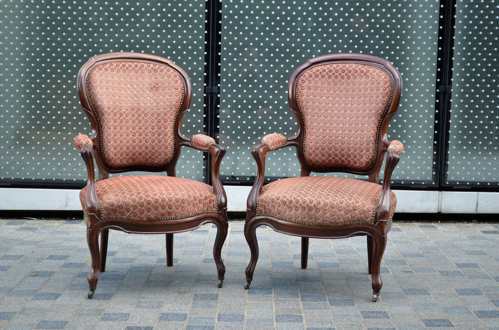 Paire de fauteuils Napoléon III Acajou 750 Pantin (93)