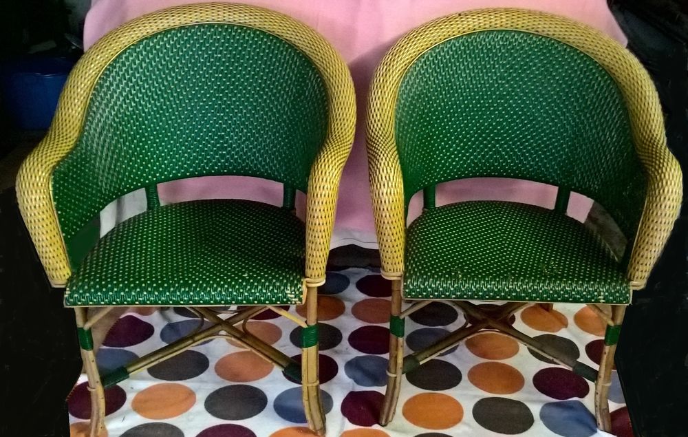 Paire de fauteuils en rotin. 0 Niederbronn-les-Bains (67)