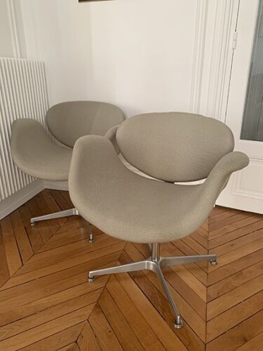 Paire de fauteuils tulipe PAULIN 70's 1200 Dadonville (45)