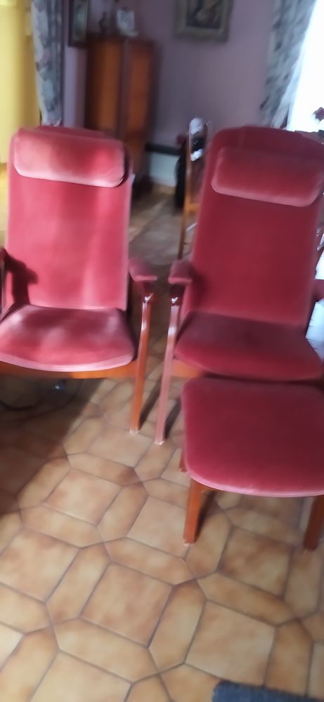Paire de fauteuils velours 90 Carri�res-sur-Seine (78)
