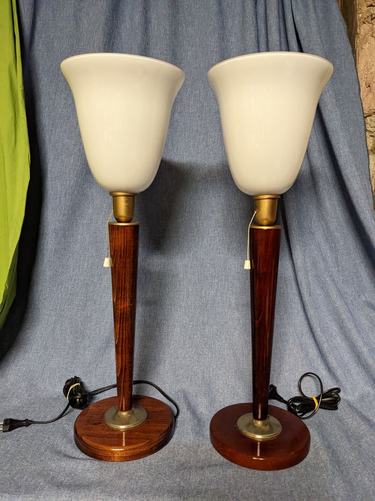 Paire de 2 JOLIE LAMPE STYLE MAZDA UNILUX art d�co vintage 1 275 Marseille 13 (13)