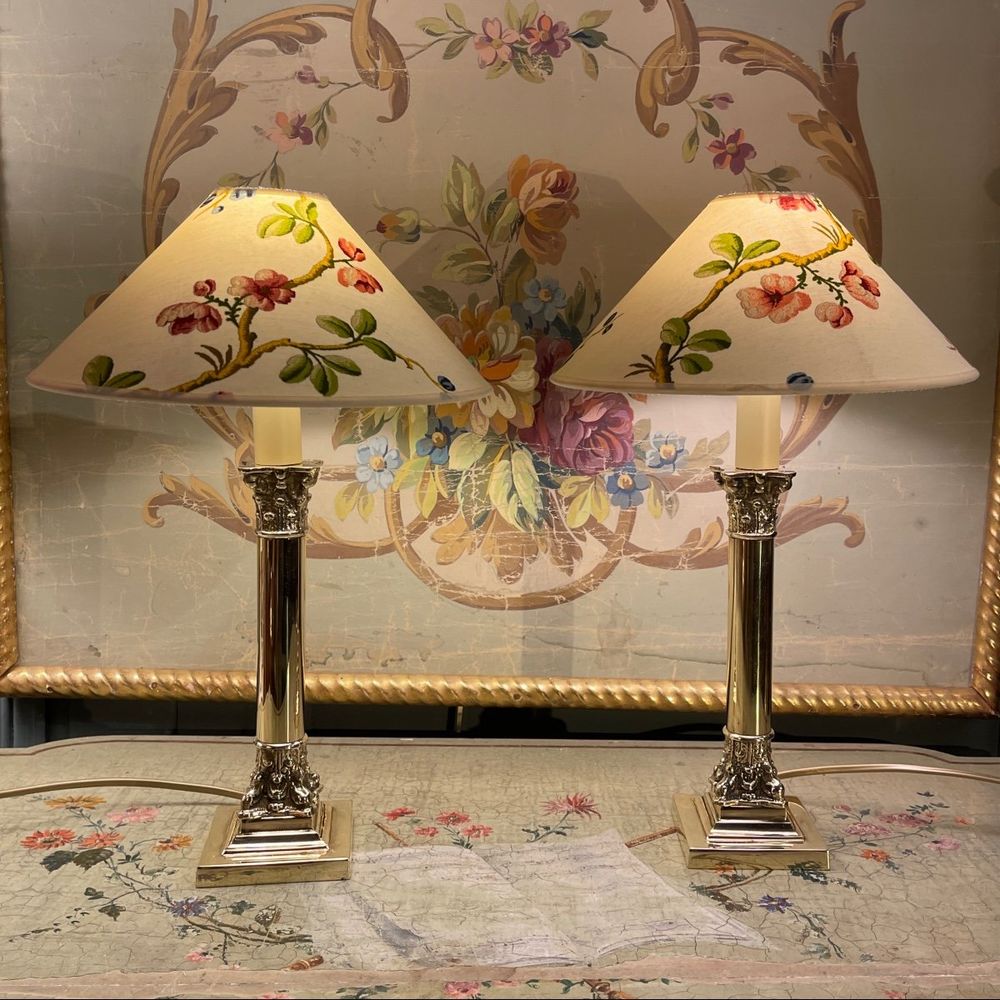 Paire De Petites Lampes Style Empire 400 Bellegarde (30)