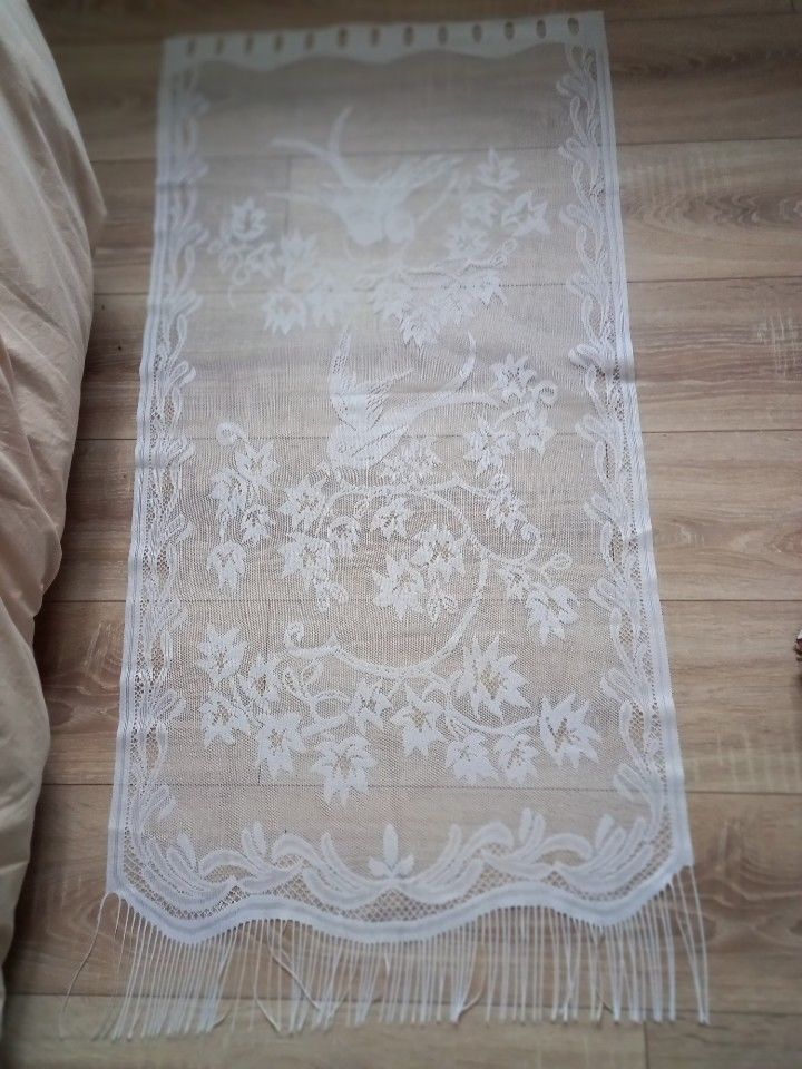 Paire de rideaux blanc  les oiseaux  60 x 120 cm 5 Villiers (86)