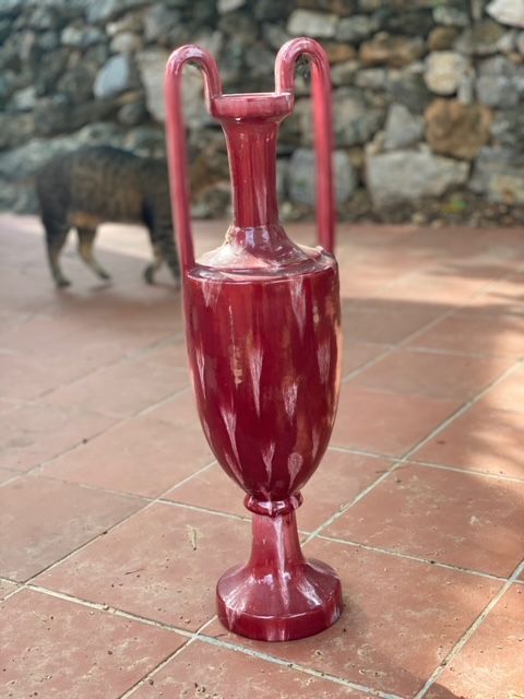 Paire de vases en barbotine 90 Le Revest-les-Eaux (83)