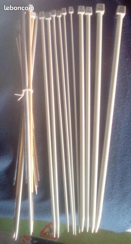 18 paires d'aiguilles � tricoter 20 Beauchamp (95)