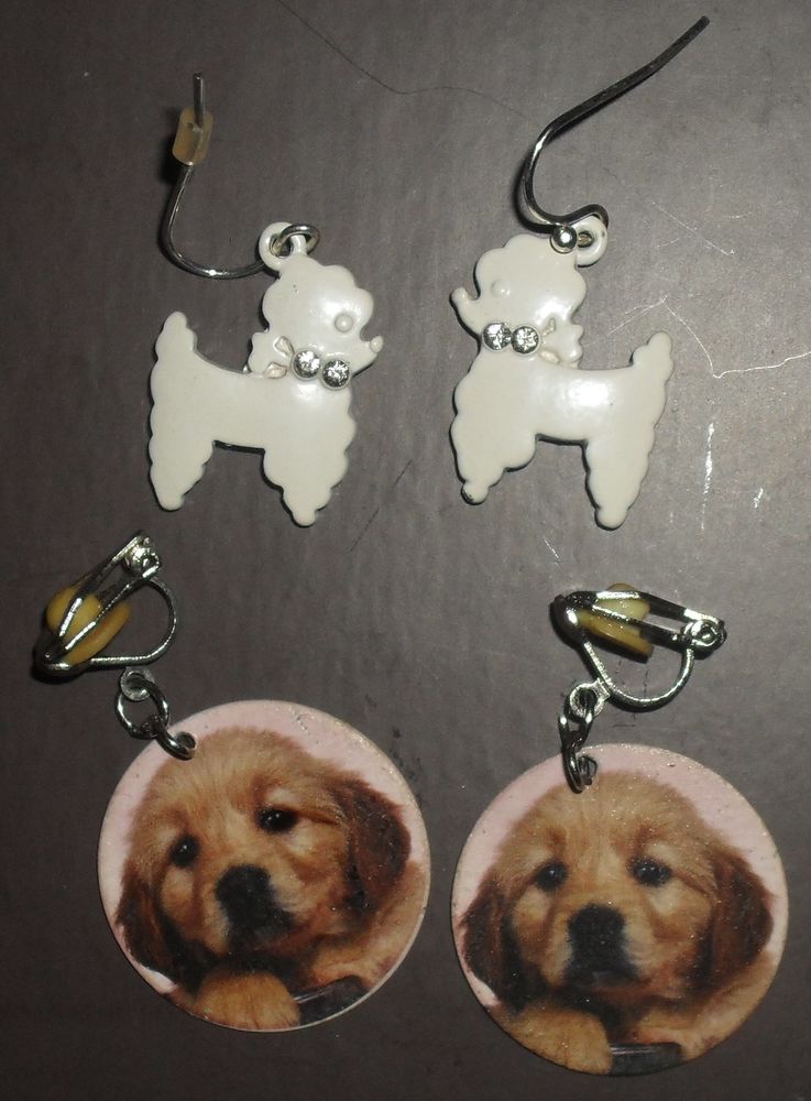 2 paires de boucles d'oreilles Chien 10 Montreuil (93)