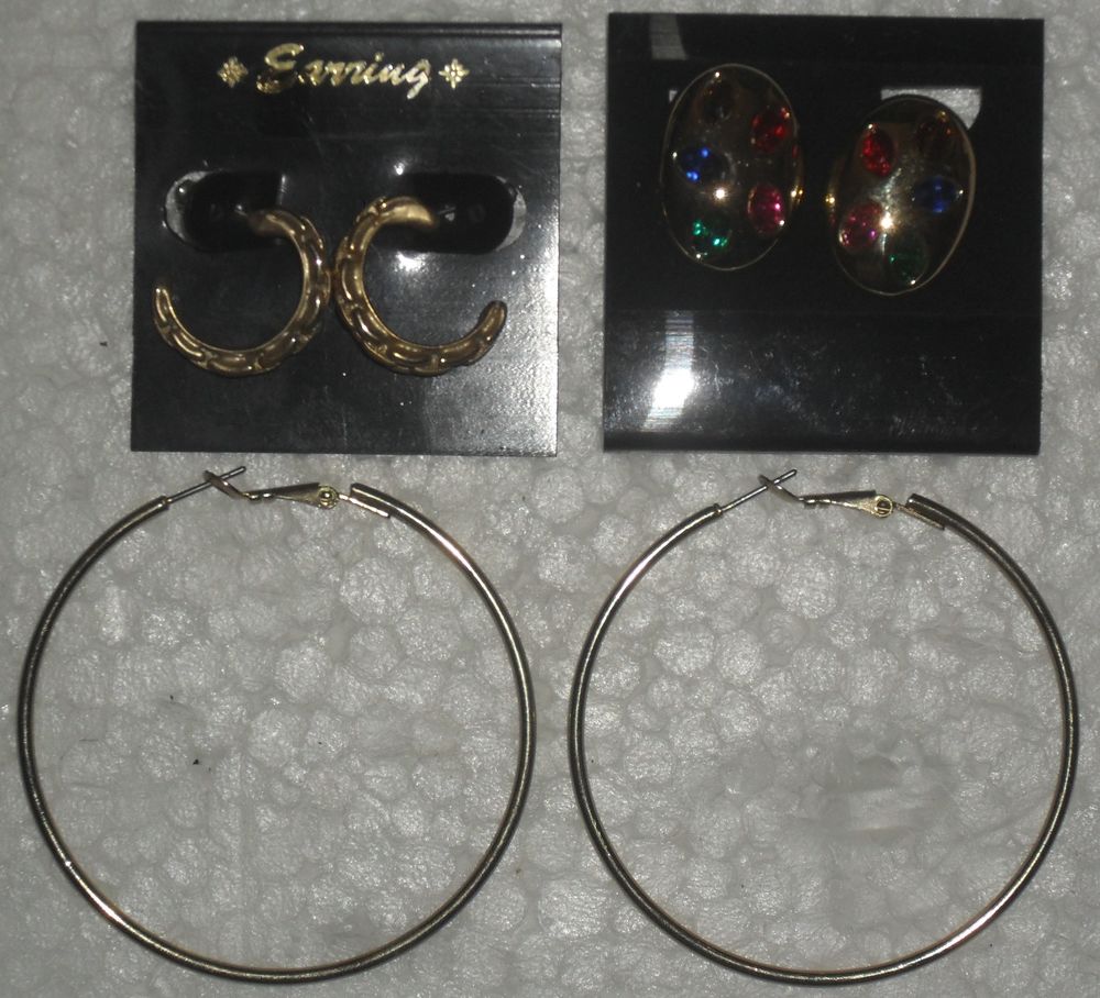 Lot de 3 paires de Boucles d'Oreilles. NEUVES 20 Montreuil (93)